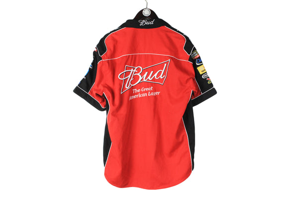Vintage Budweiser NASCAR Team Shirt XLarge