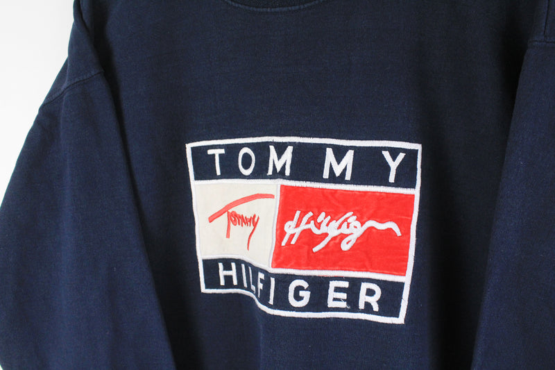 Vintage Tommy Hilfiger Bootleg Sweatshirt Large