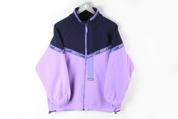 Vintage Mammut Fleece Full Zip Medium purple blue 90s 