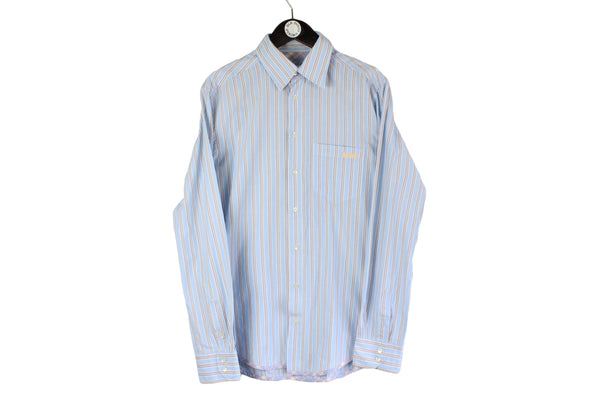 Dolce & Gabbana Shirt Large size men's classic luxury striped pattern collared official button up