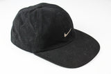 Vintage Nike Cap black small swoosh logo 90s sport hat