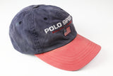 Vintage Polo Sport Ralph Lauren Cap blue red 90s sport big logo hat hip hop style