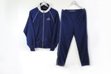 Vintage Kappa Tracksuit Medium navy blue 90s sport Italy brand suit