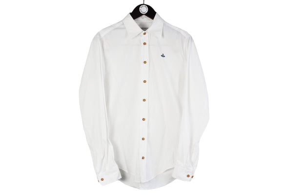 Vivienne Westwood Shirt  white classic authentic London brand formal shirt small logo