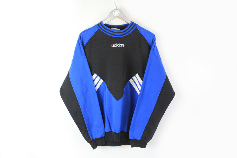 Vintage Adidas Sweatshirt Medium / Large 90s classic small front logo sport jumper