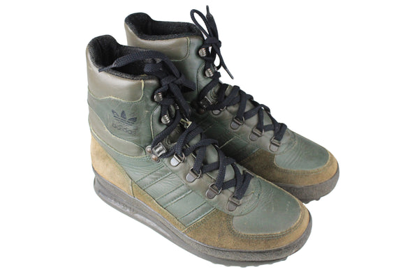 Vintage Adidas Trekking Boots Women's US 6.5 green mountains 90s retro outdoor shoes