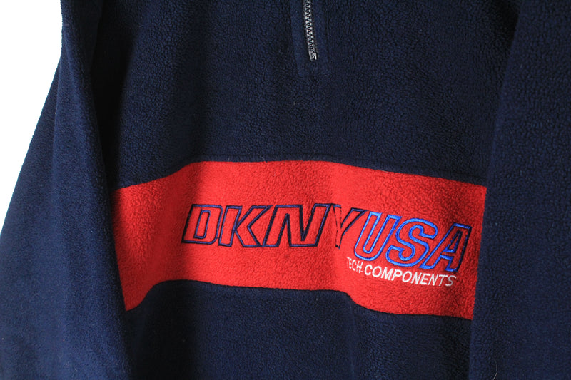 Vintage DKNY Fleece 1/4 Zip XLarge