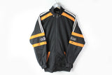 Vintage Adidas Track Jacket Medium big logo black orange 90s classic sport fit