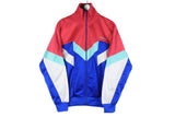 Vintage Adidas Track Jacket blue red 90s full zip retro sport style windbreaker 
