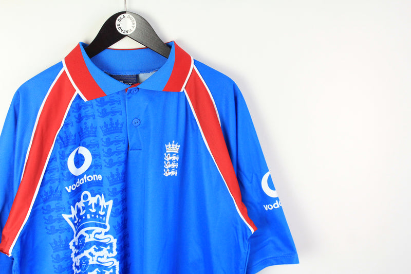 Vintage Asics England Team Cricket World Cup 1999 Jersey XLarge