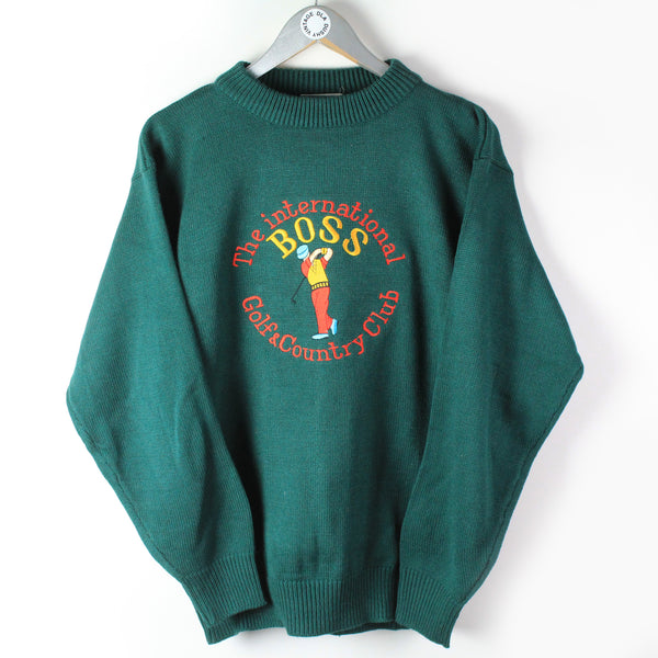 Vintage Hugo Boss Golf Sweater Medium dla dushy