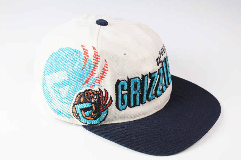 Vintage Grizzlies Vancouver 90s cap deadstock big logo Canada NBA basketball hat