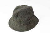 Vintage Harris Tweed Hat wool 90s retro style classic bucket hat