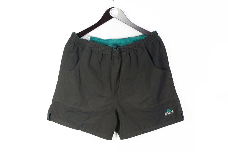 Vintage Adidas Equipment Shorts XLarge black sport style eqt shorts