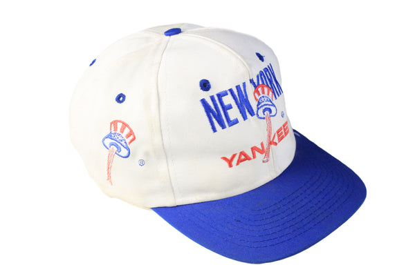 Vintage Yankees New York Cap white blue 90s MLB baseball sport hat