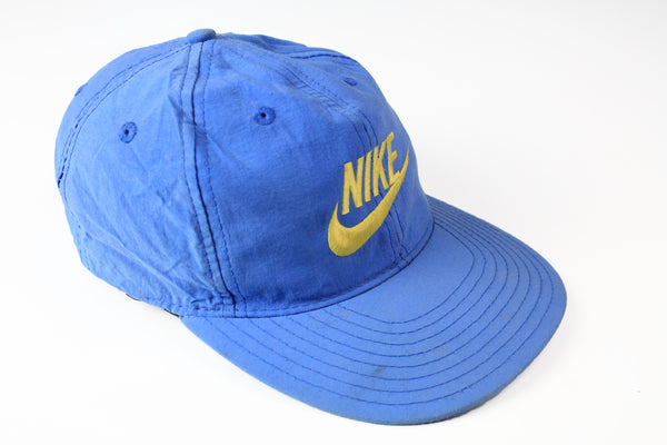 Vintage Nike Cap blue big logo 90s sport hat retro style USA cap