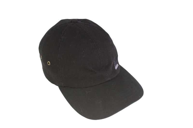 Vintage Adidas Cap black small logo 90s classic style sport hat