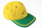 Vintage Nike Brazil Cap yellow big logo 90s retro style football hat