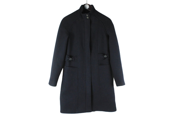 Naf Naf NWT Coat Women's 34 navy blue wool authentic new with tag jacket