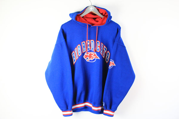 Vintage Big Red Cats Starter NHL Hoodie XLarge blue big logo oversize hockey hooded sweatshrit 90s made in Korea