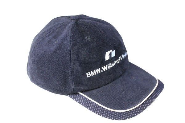 Vintage BMW Williams F1 Team Cap navy blue retro sport 90s Formula 1 racing race hat