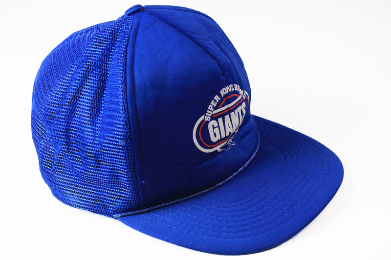 Vintage Giants New York Trucker Cap blue 90s NFL football hat