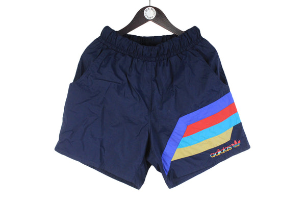 Vintage Adidas Shorts Large Swimming shorts 90s summer beach vibe retro multicolor classic