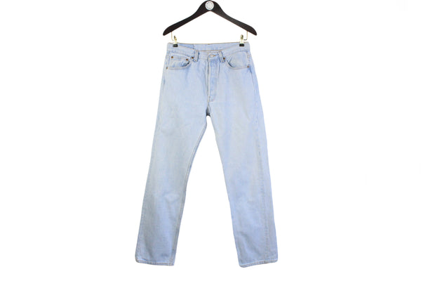 Vintage Levi's 501 Jeans W 33 L 32 blue denim pants made in USA 90s heavy jeans wear