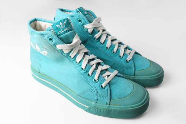 Vintage Adidas Sneakers athletic authentic shoes running trainers city series mint blue retro rare 90's sport street style basic classic old school casual