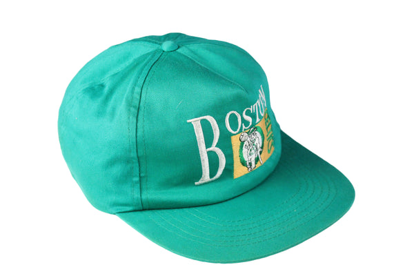 Vintage Boston Celtics Cap NBA green big logo basketball 90s hat sport style