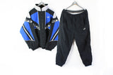 Vintage Puma Tracksuit Large black blue classic 90s sport suit athletic suit