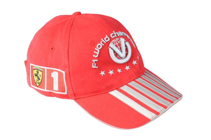 Vintage Ferrari F1 World Champion Cap red 90s Michael Schumacher retro classic sport racing hat