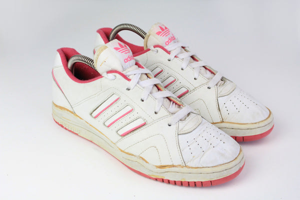 Vintage Adidas Contessa top sneakers white pink 90s retro style rare trainers sport shoes