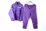 Vintage Fila Tracksuit Small / Medium 90s purple athletic sport suit [polyester windbreaker