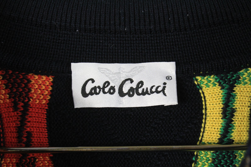 Vintage Carlo Colucci Sweater 1/4 Zip XLarge