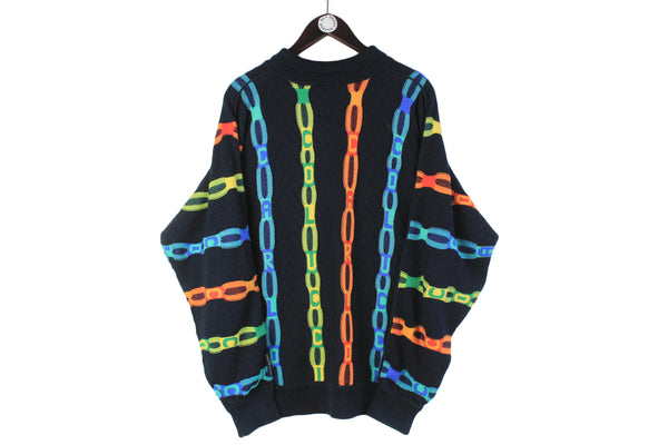 Vintage Carlo Colucci Sweater 1/4 Zip XLarge