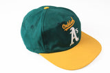 Vintage Oakland Athletics Cap green yellow 90s big logo hat
