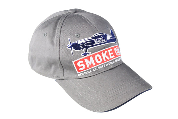 Vintage Smoke On Red Bull Air Race Cap rare 00s gray classic sport world championship hat
