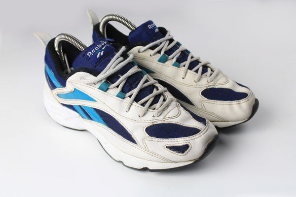 Vintage Reebok Sneakers athletic authentic shoes running trainers city series multicolor white retro rare 90's sport street style basic classic old school casual