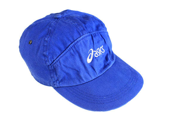 Vintage Asics Cap blue small logo 5 panel hat