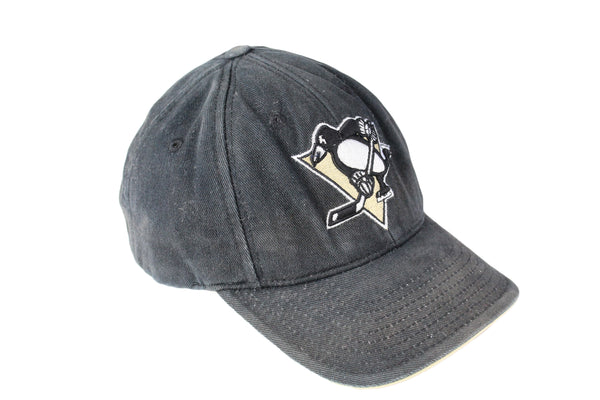 Vintage Penguins Pittsburgh Cap black 90s retro hockey NHL USA sport hat