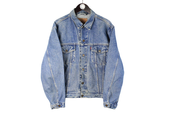Vintage Levi's Jacket Large / XLarge blue heavy USA denim jacket 90s retro style 