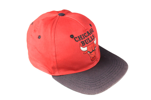 Vintage Chicago Bulls Cap red NBA USA big logo sport basketball hat 90s Jordan
