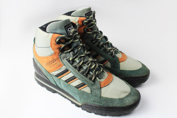 Vintage Adidas boots outdoor Shoes athletic authentic mountain retro rare 90's sport street style basic classic old school green Trekking Highlight Lady