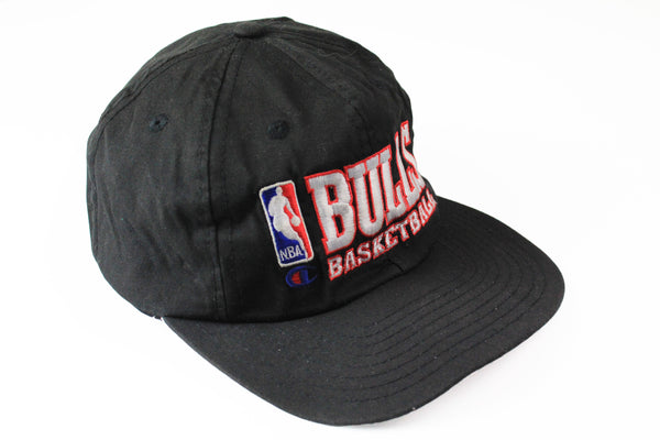 Vintage Chicago Bulls Cap big logo basketball NBA hat Champion USA
