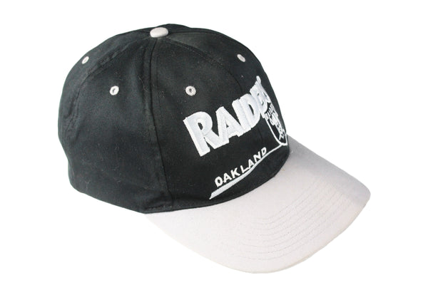 Vintage Raiders Oakland Cap black gray 90s retro sport style NFL football USA hat