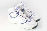 Vintage Reebok Sneakers Women's US 7.5 white blue 90s retro trainers shoes sport style  basketball 