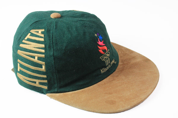  Vintage Atlanta 1996 Olympic Games Cap green big logo USA classic sport hat