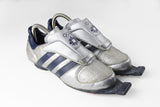 Vintage Adidas Sarajevo 1984 Olympic Ski Shoes athletic authentic shoes running trainers silver gray blue retro rare 90's sport street style basic classic old school casual