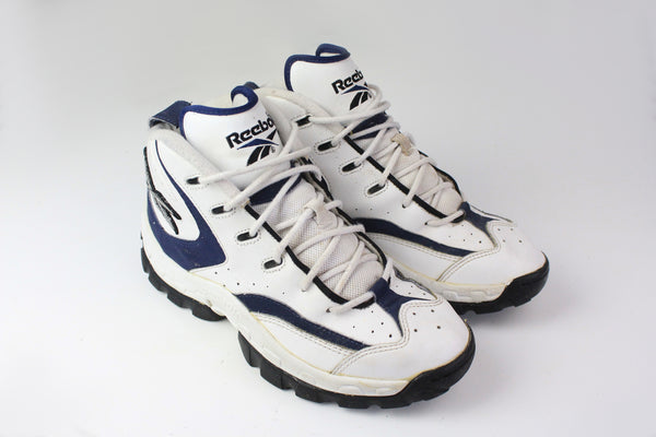 Vintage Reebok Sneakers white women's leather high top trainers 90s basketball shoes